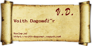 Voith Dagomér névjegykártya